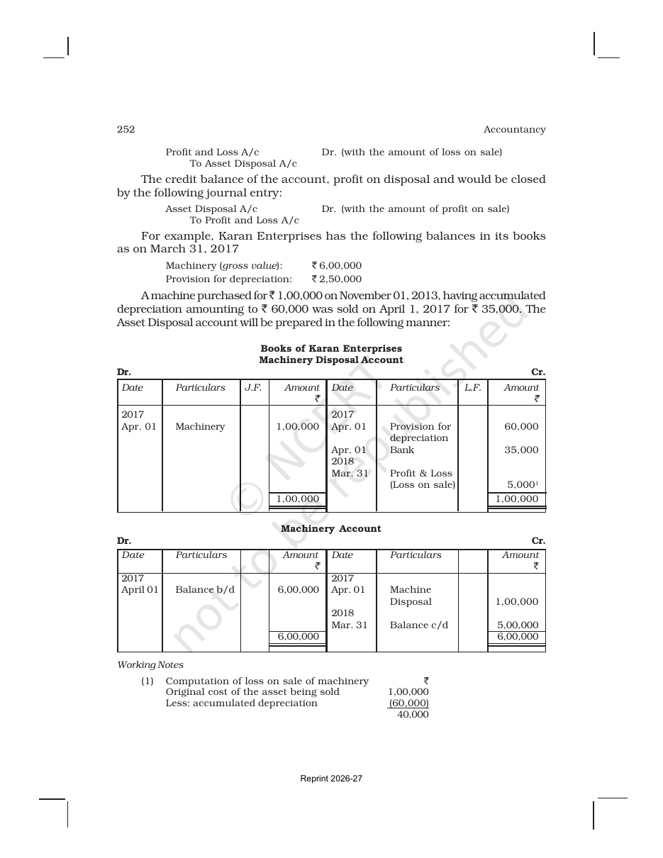 Page 27 of Depreciation, Provisions and Reserves