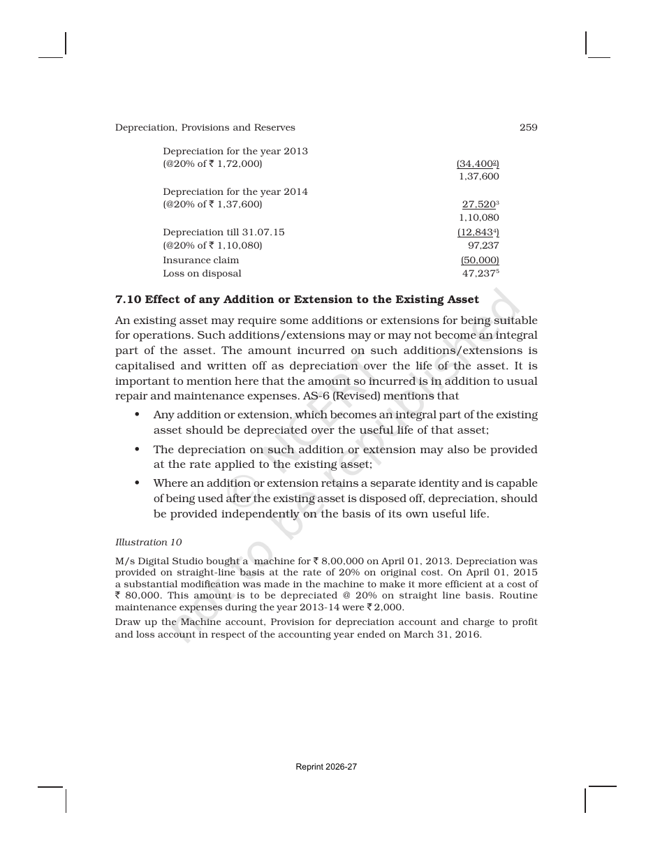 Page 34 of Depreciation, Provisions and Reserves