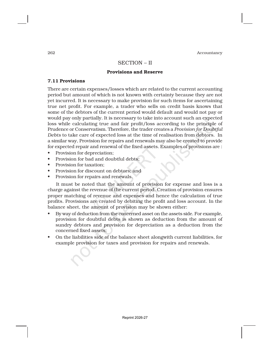 Page 37 of Depreciation, Provisions and Reserves