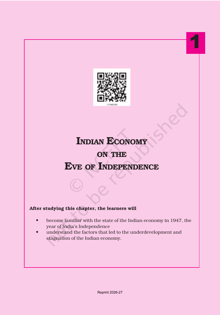 Page 3 of Indian Economy on the Eve of Independence