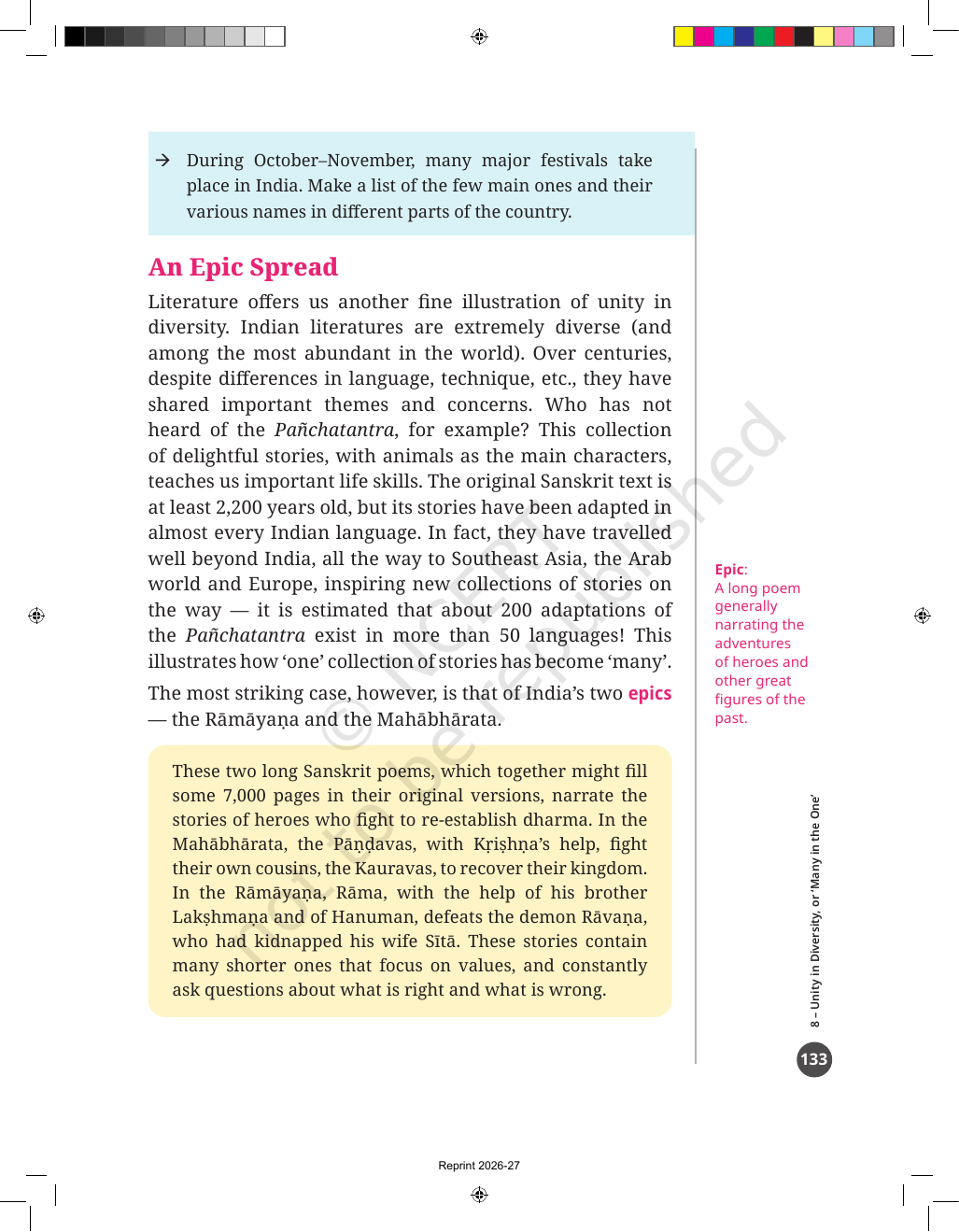 Page 9 of Unity in Diversity, or 'Many in the One'