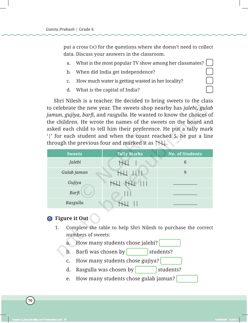 Page 3 of Data Handling and Presentation