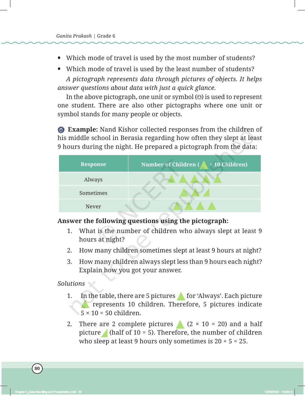 Page 7 of Data Handling and Presentation