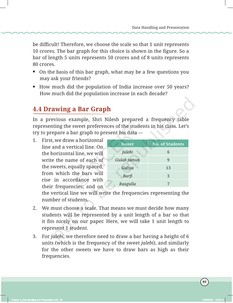 Page 16 of Data Handling and Presentation