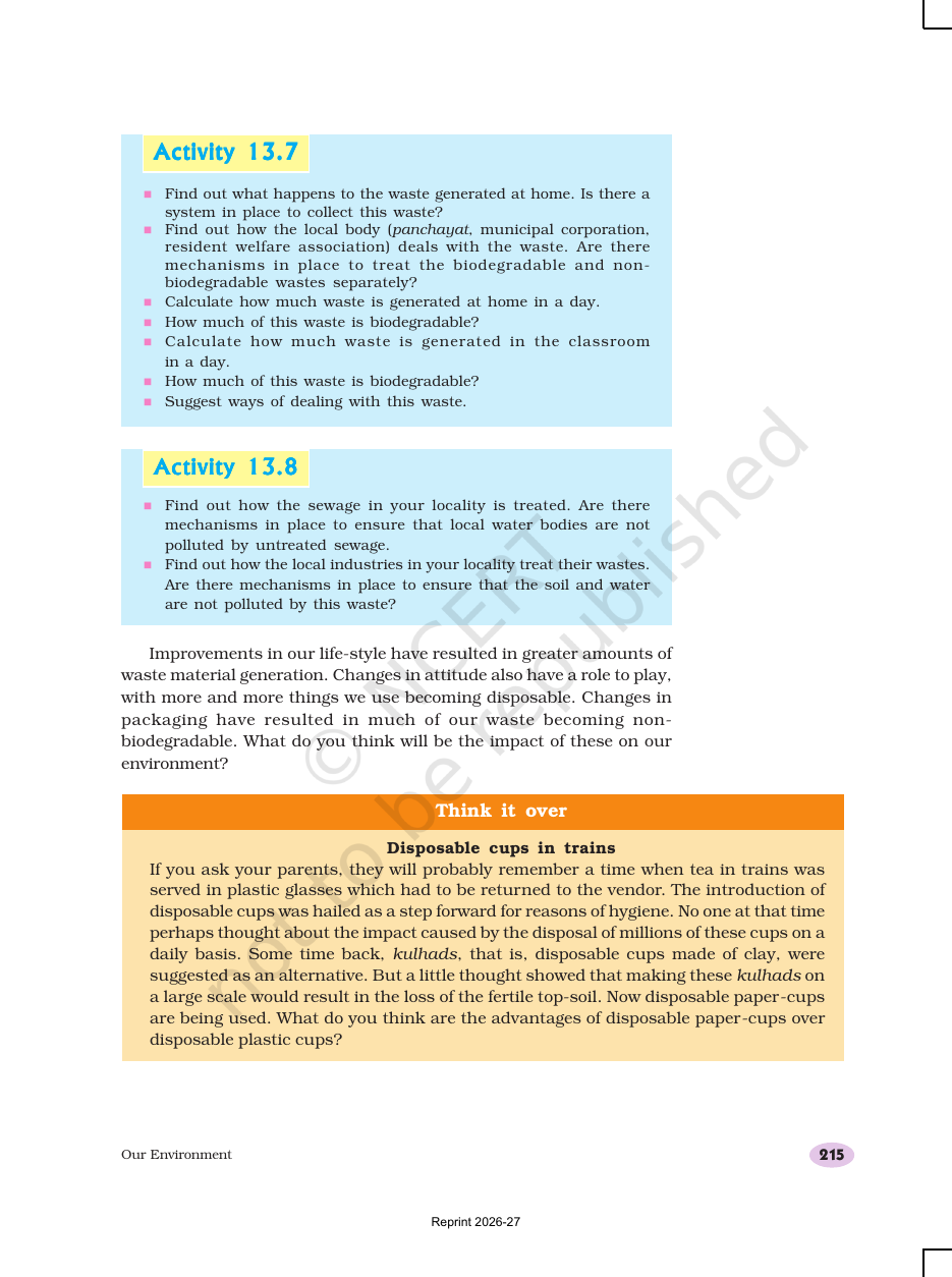 Page 8 of Our Environment