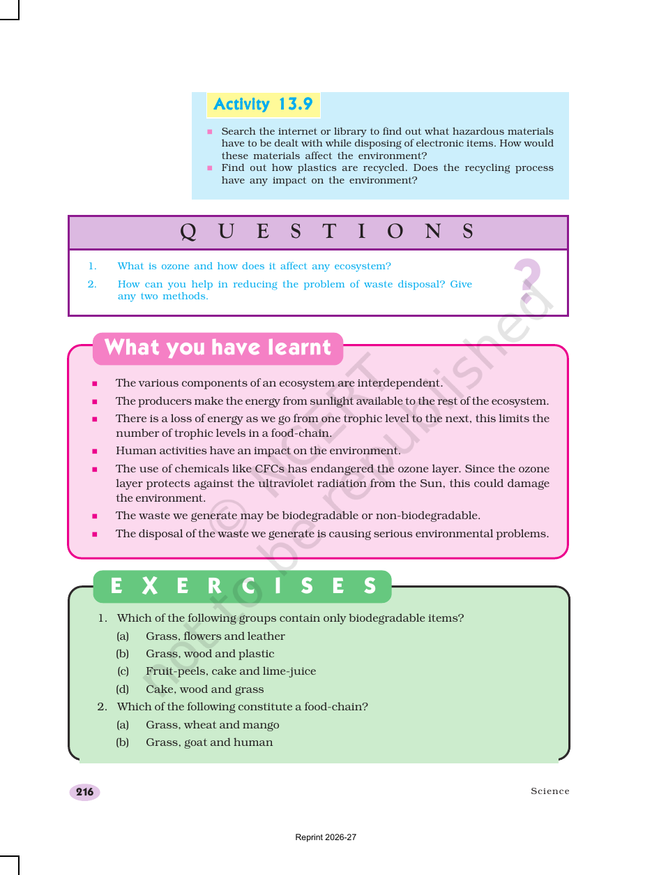 Page 9 of Our Environment