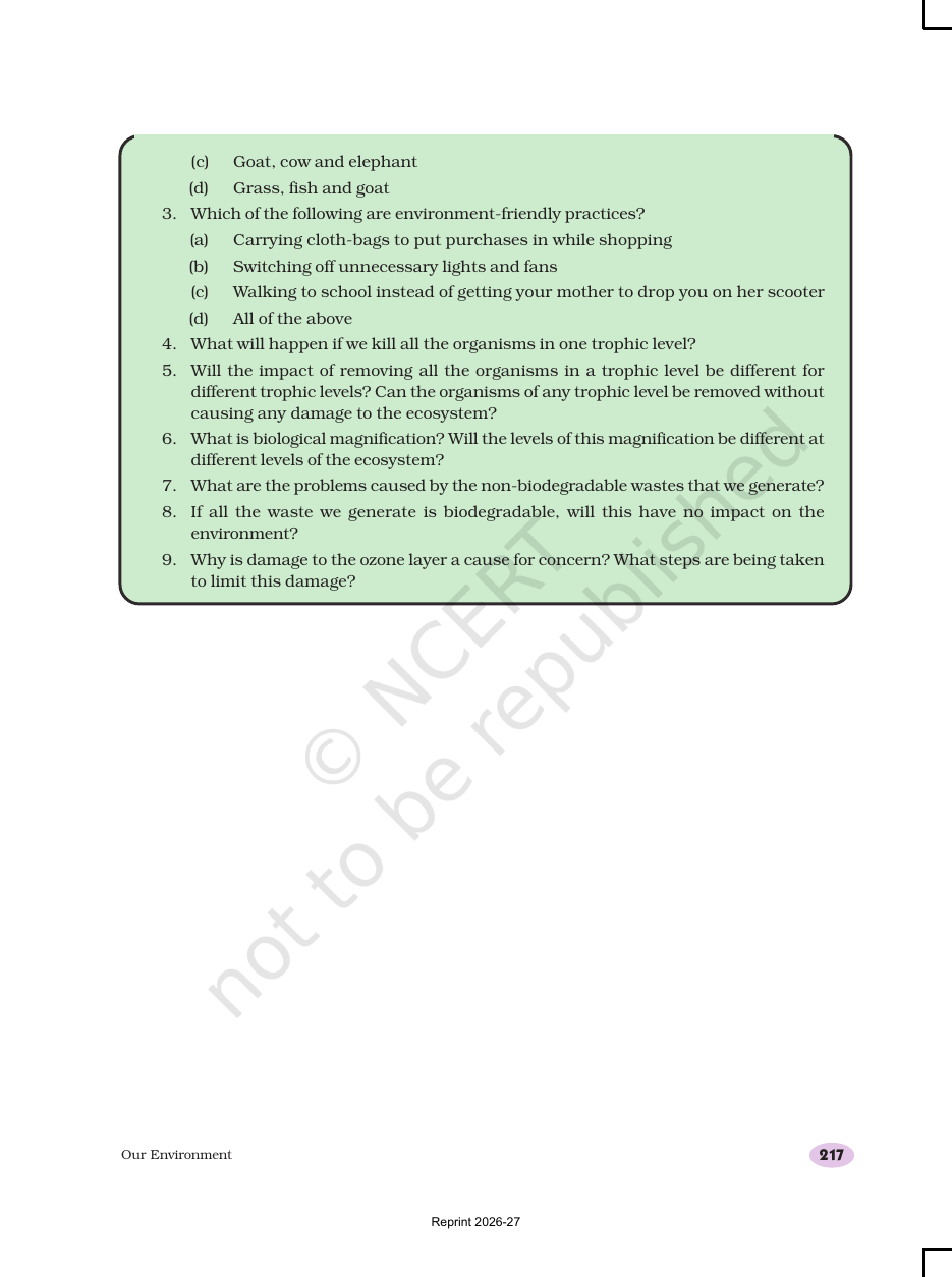 Page 10 of Our Environment
