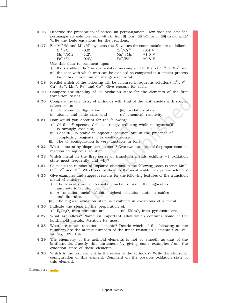 Page 28 of The d- and f-Block Elements