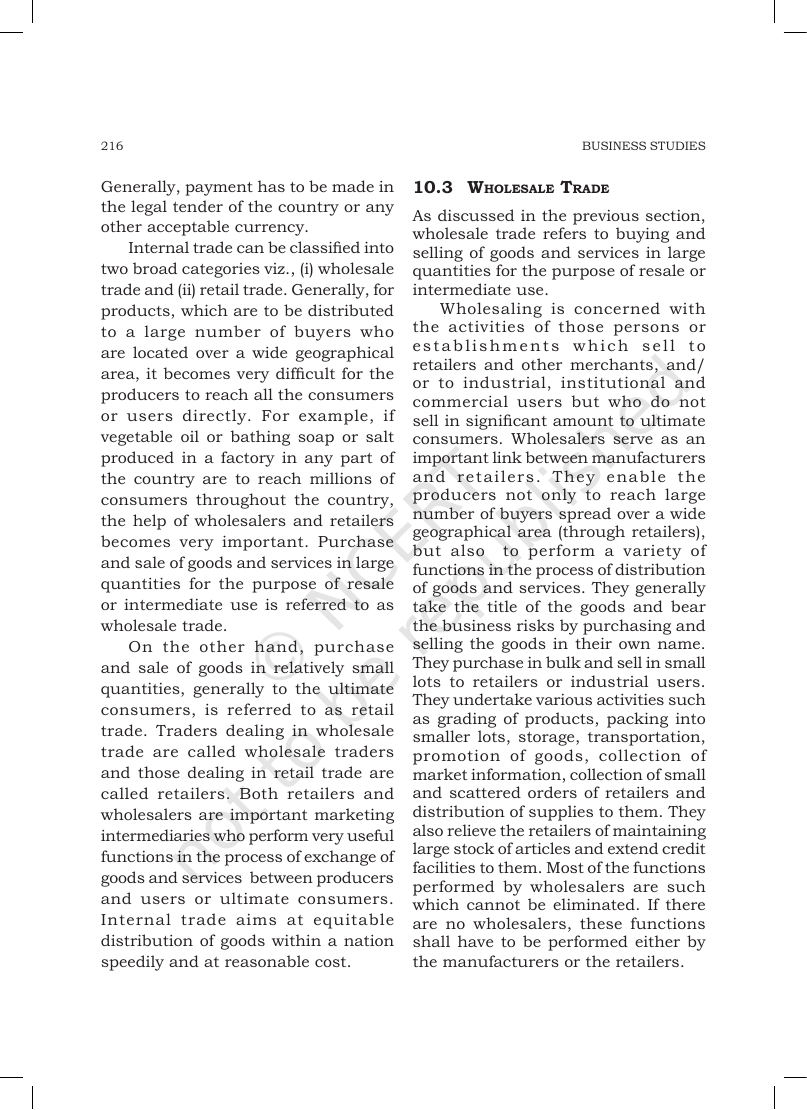 Page 3 of Internal Trade