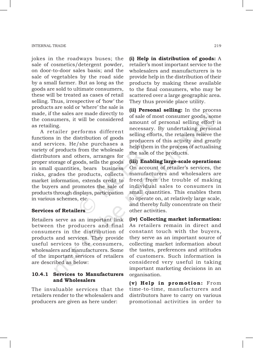 Page 6 of Internal Trade