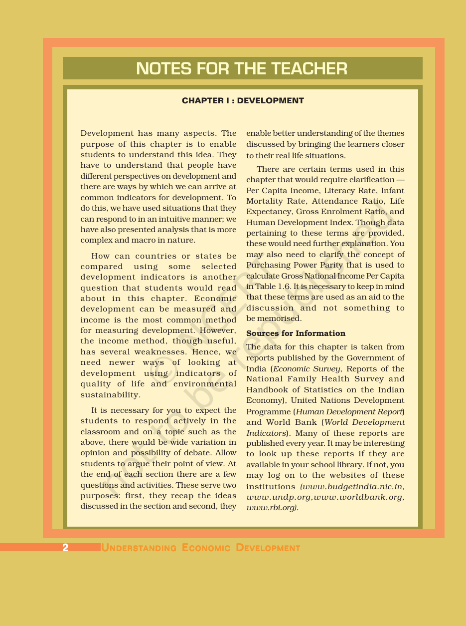 Page 1 of Resources and Development