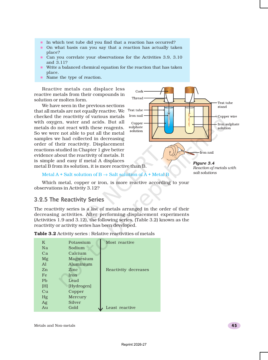Page 9 of Metals and Non-metals