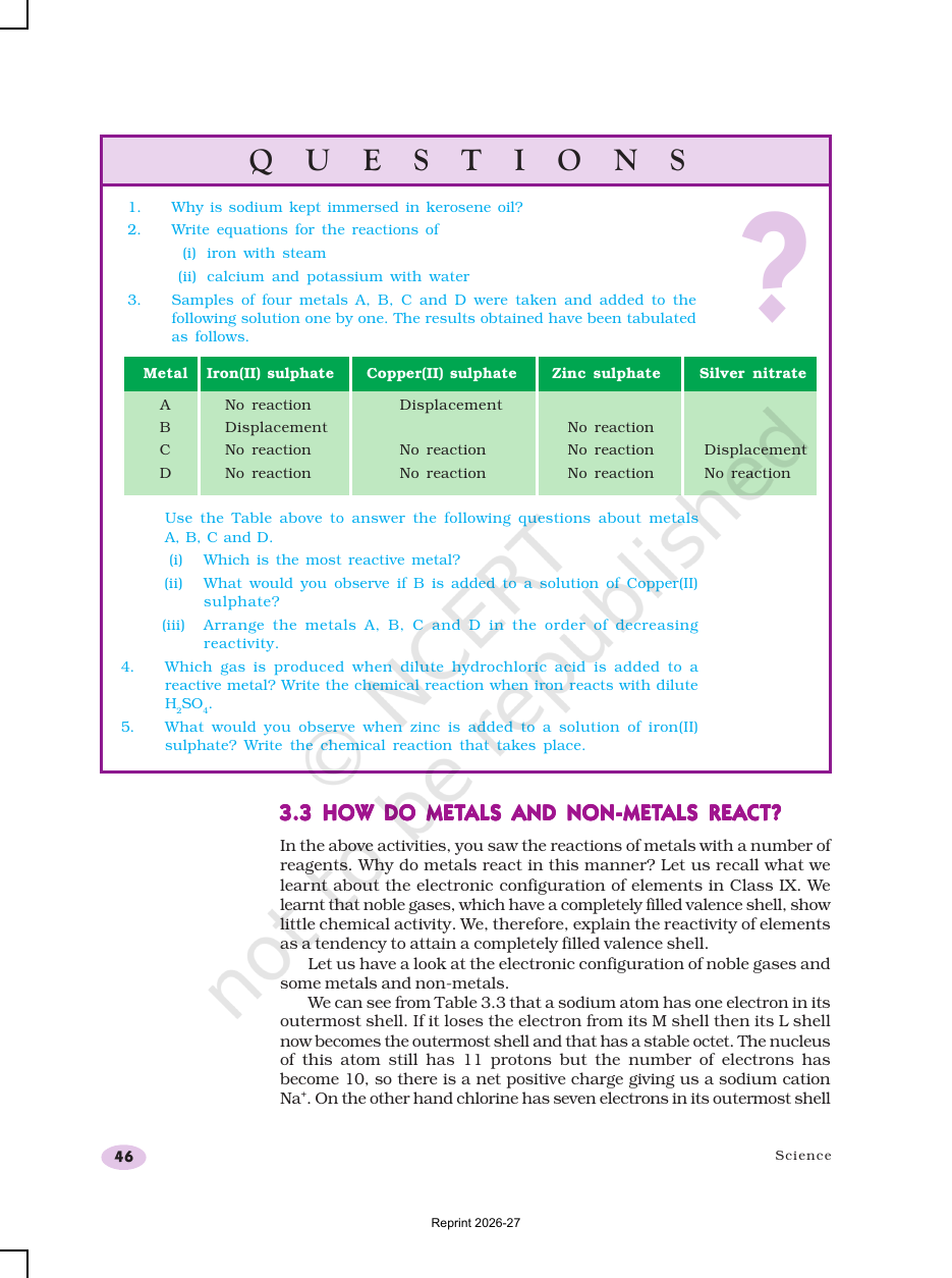 Page 10 of Metals and Non-metals