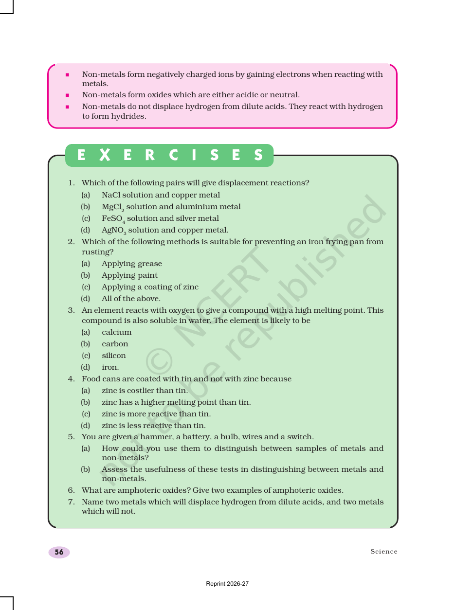 Page 20 of Metals and Non-metals