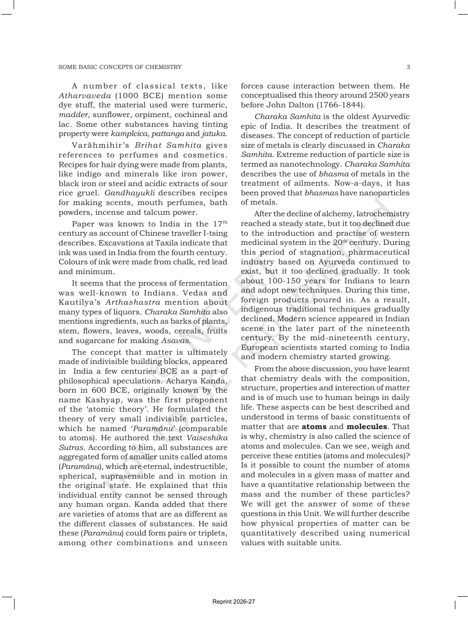 Page 3 of Some Basic Concepts of Chemistry