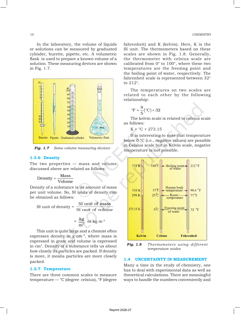 Page 10 of Some Basic Concepts of Chemistry