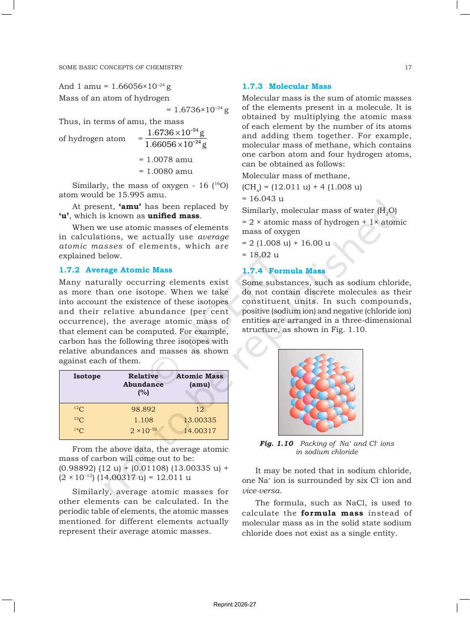Page 17 of Some Basic Concepts of Chemistry