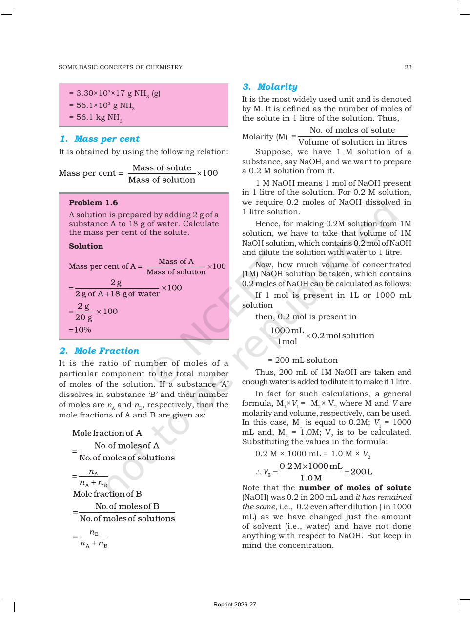 Page 23 of Some Basic Concepts of Chemistry