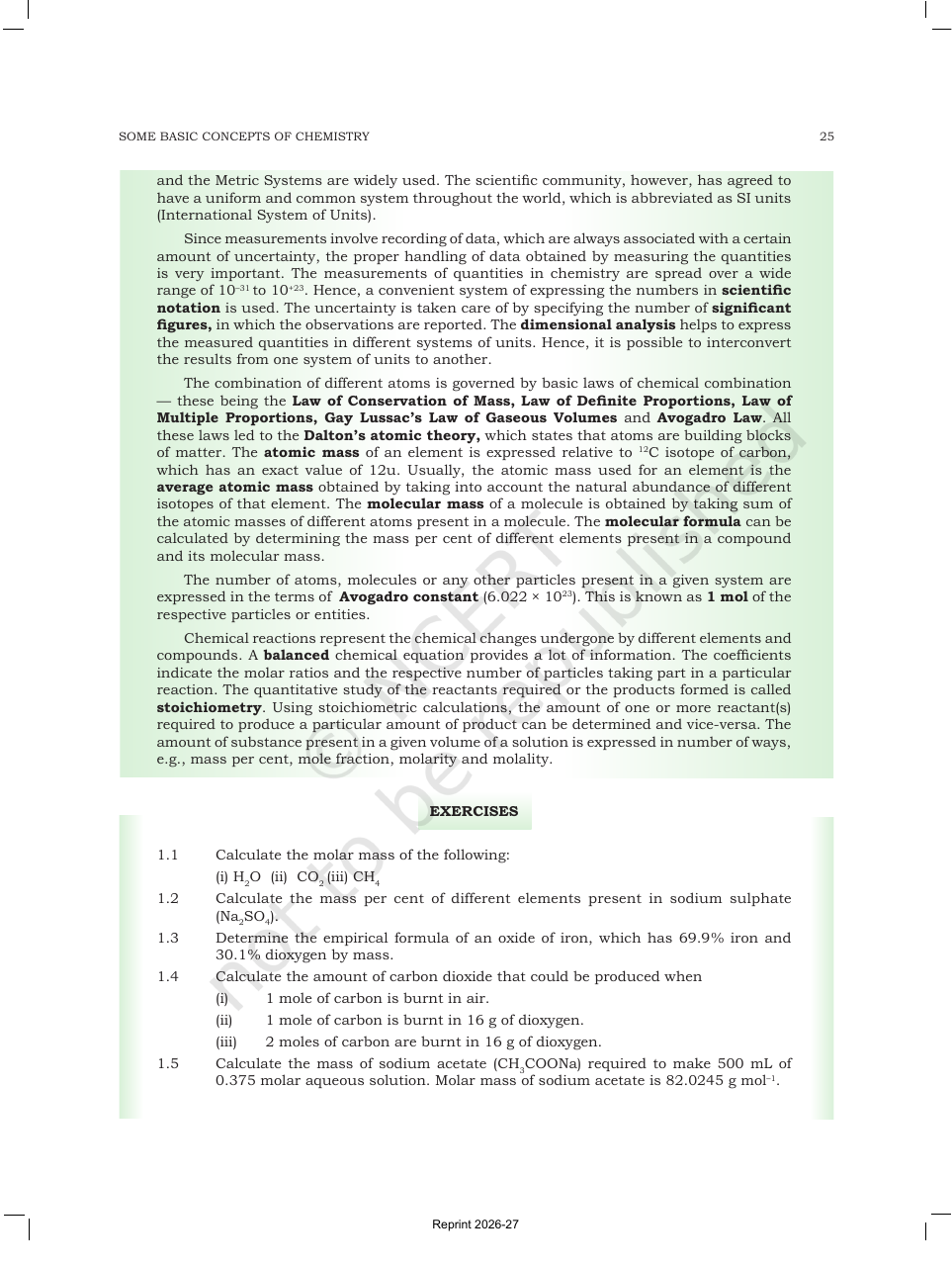 Page 25 of Some Basic Concepts of Chemistry