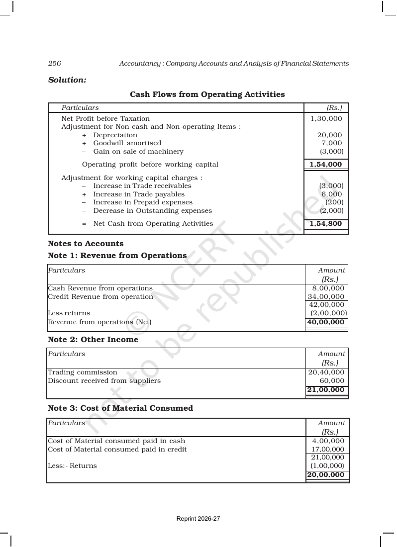 Page 16 of Cash Flow Statement