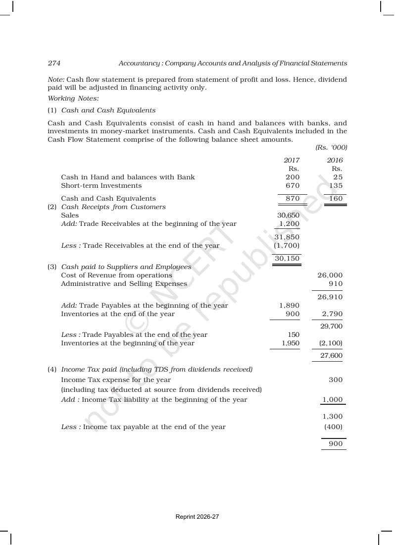 Page 34 of Cash Flow Statement