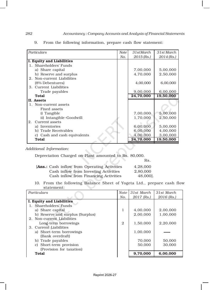Page 42 of Cash Flow Statement
