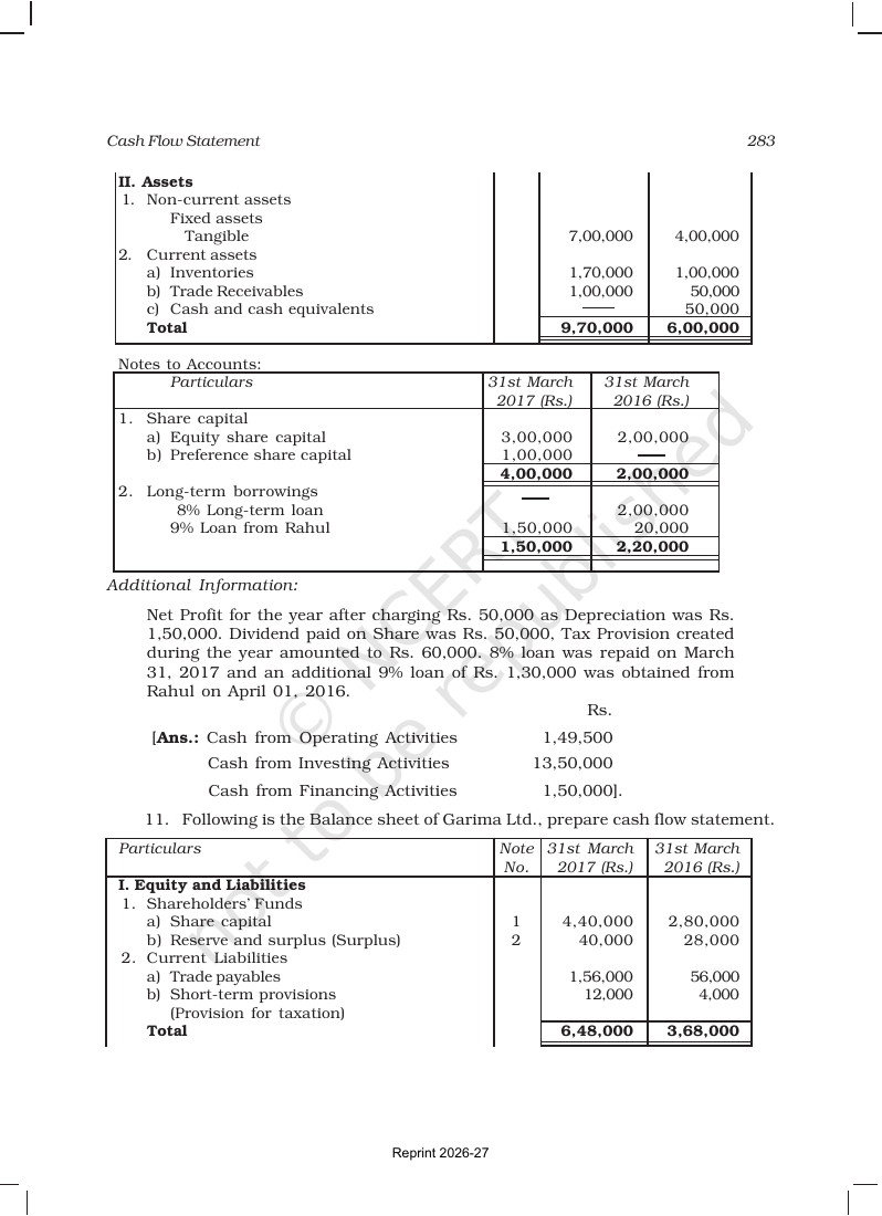 Page 43 of Cash Flow Statement