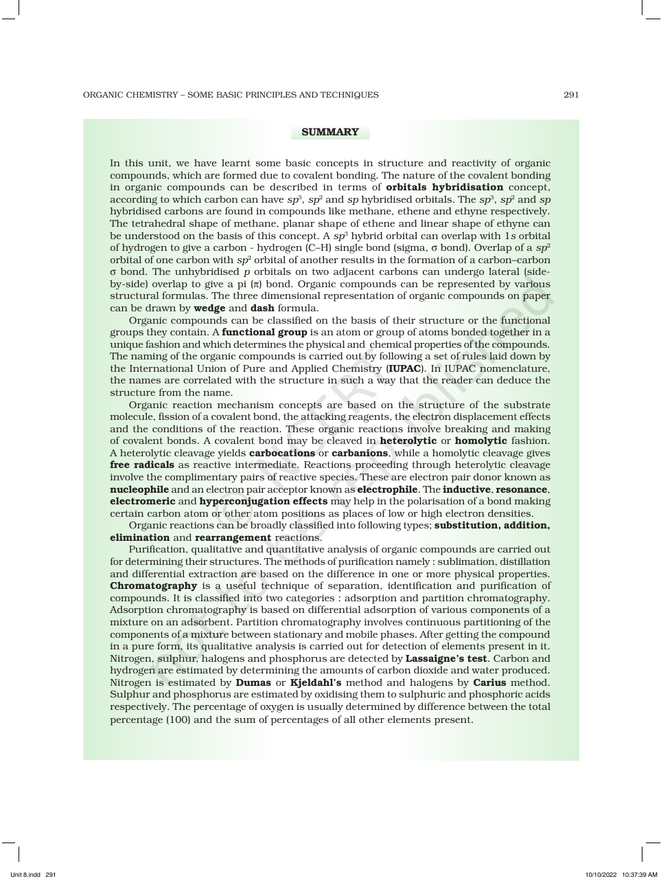 Page 36 of Organic Chemistry — Some Basic Principles and Techniques