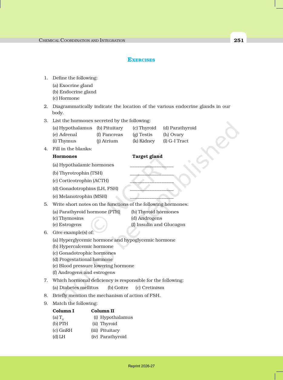 Page 13 of Chemical Coordination and Integration