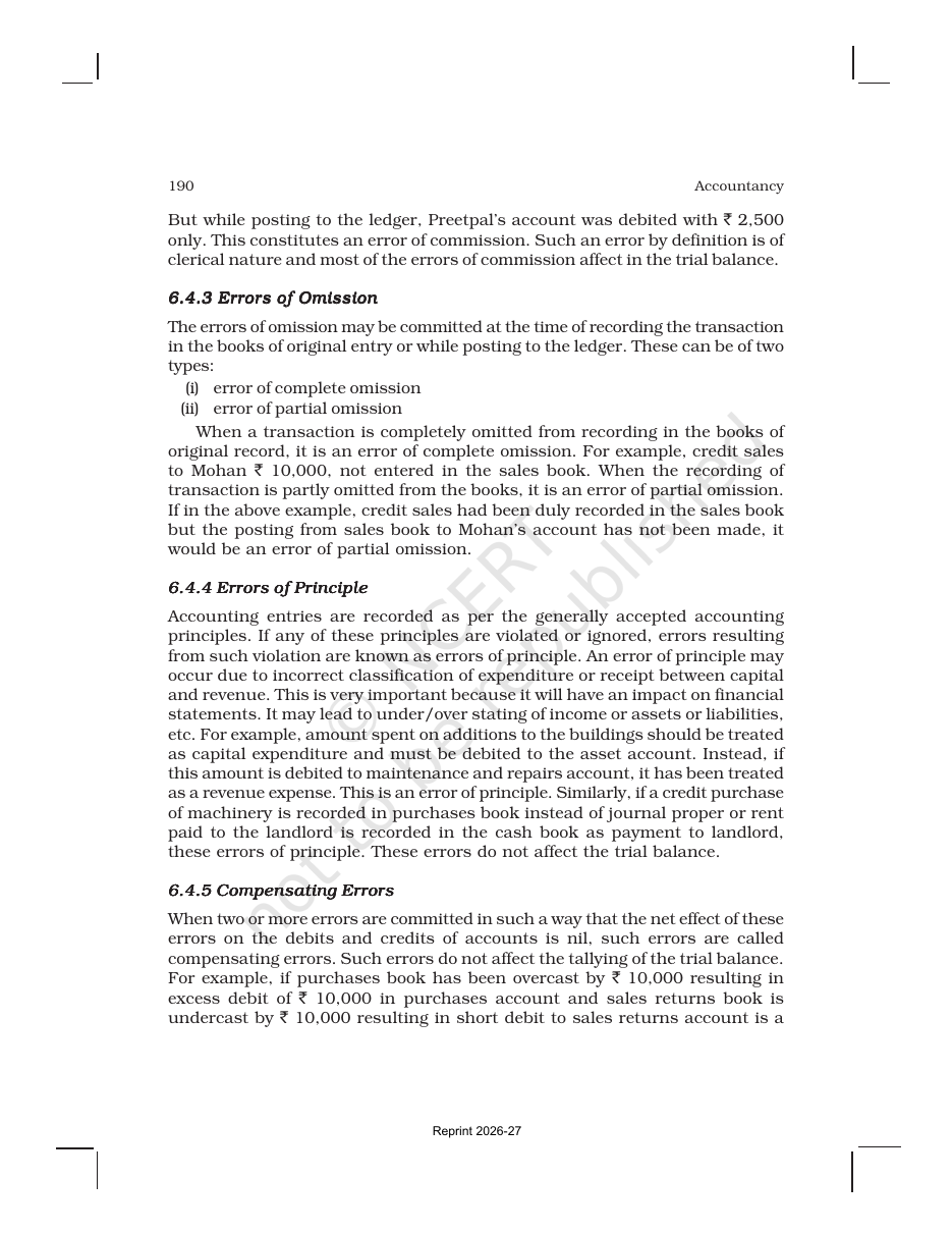 Page 11 of Trial Balance and Rectification of Errors