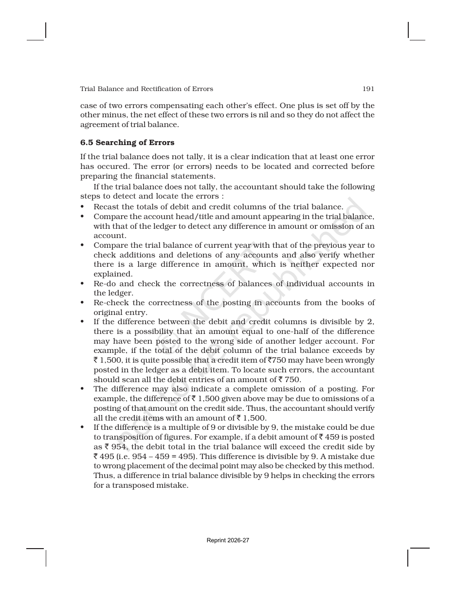 Page 12 of Trial Balance and Rectification of Errors