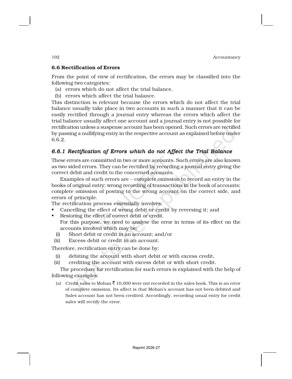 Page 13 of Trial Balance and Rectification of Errors