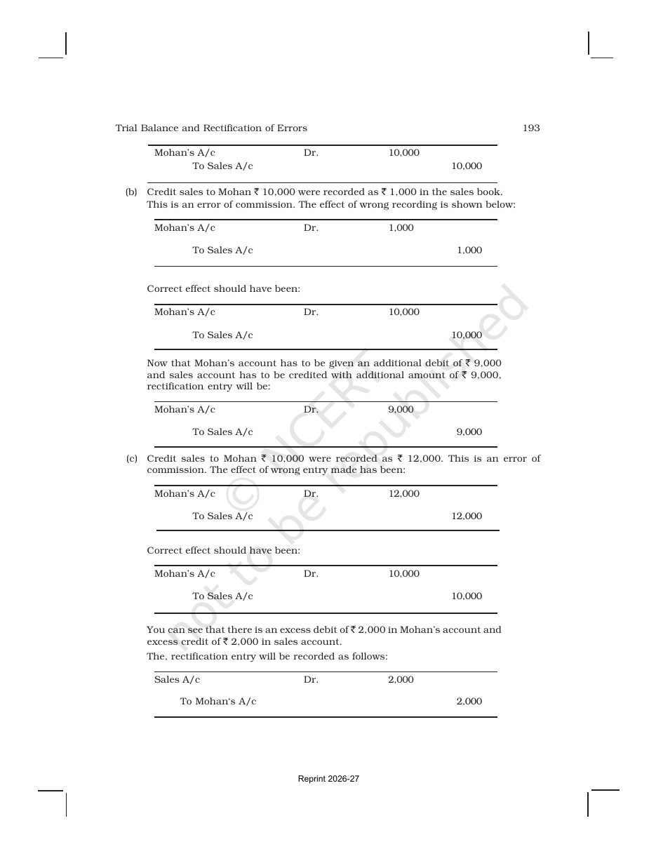 Page 14 of Trial Balance and Rectification of Errors