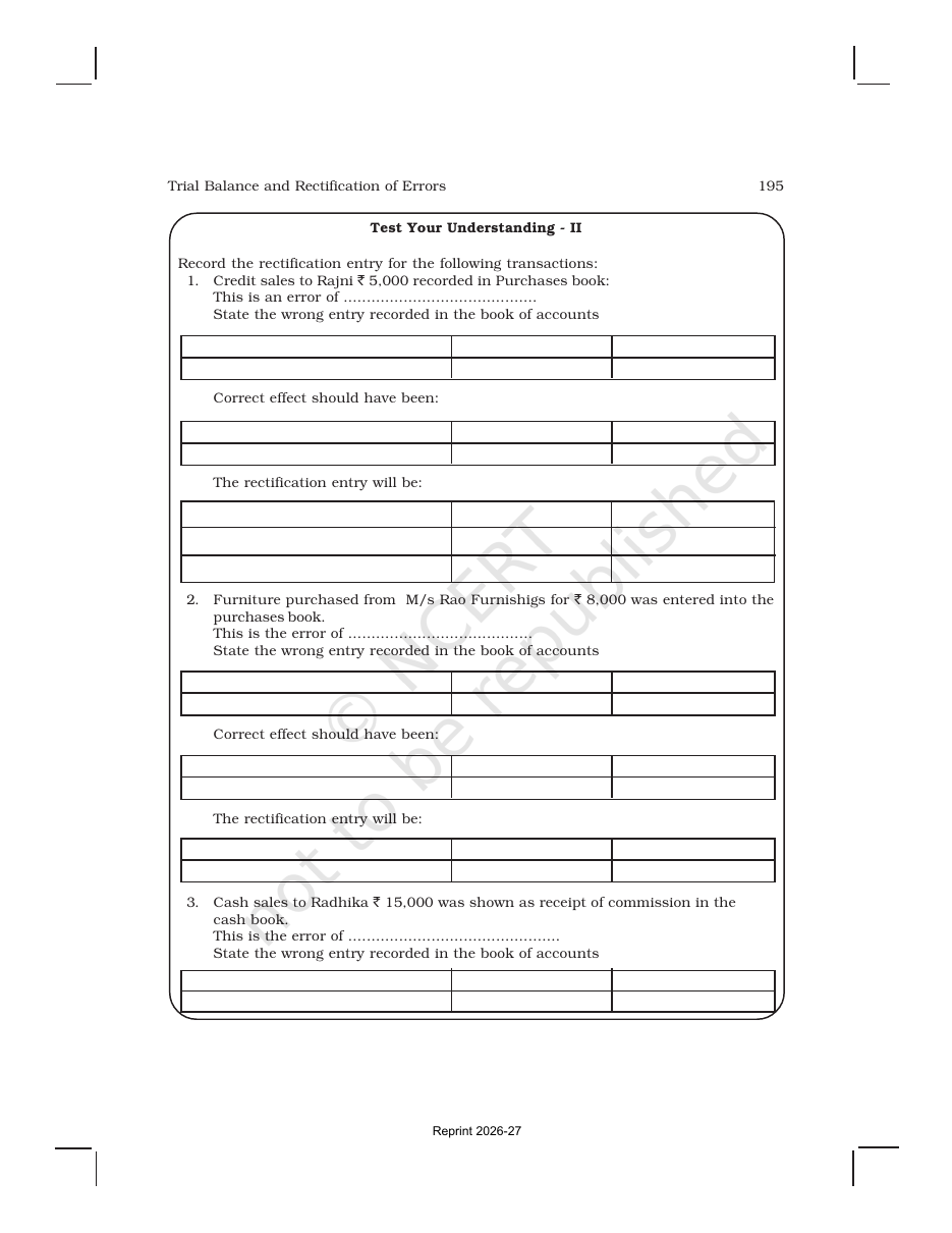Page 16 of Trial Balance and Rectification of Errors