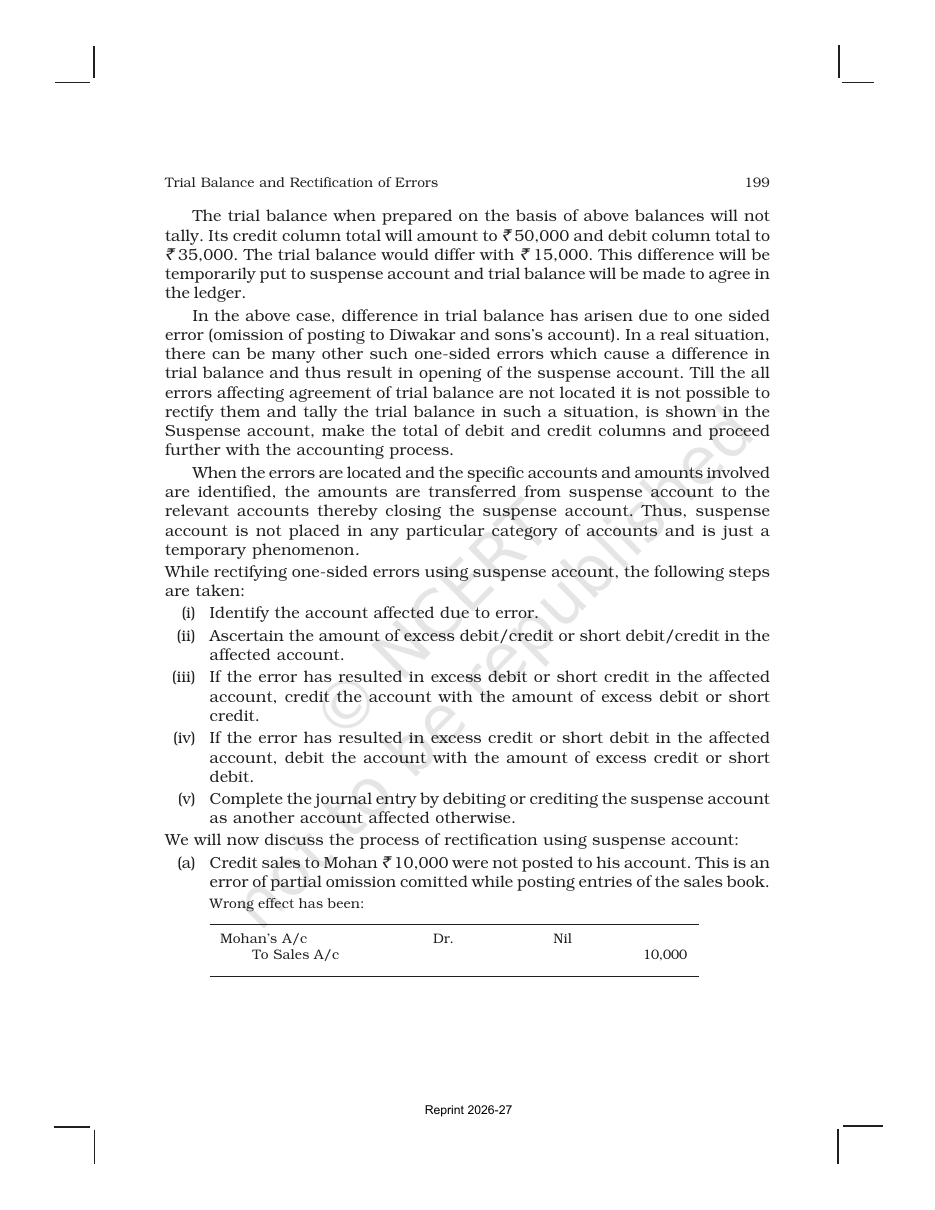 Page 20 of Trial Balance and Rectification of Errors