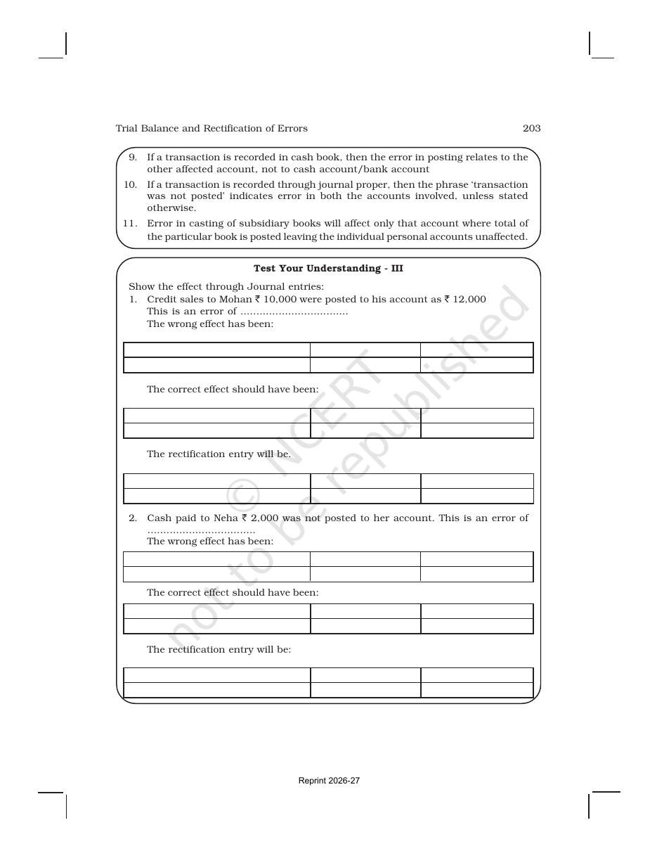 Page 24 of Trial Balance and Rectification of Errors