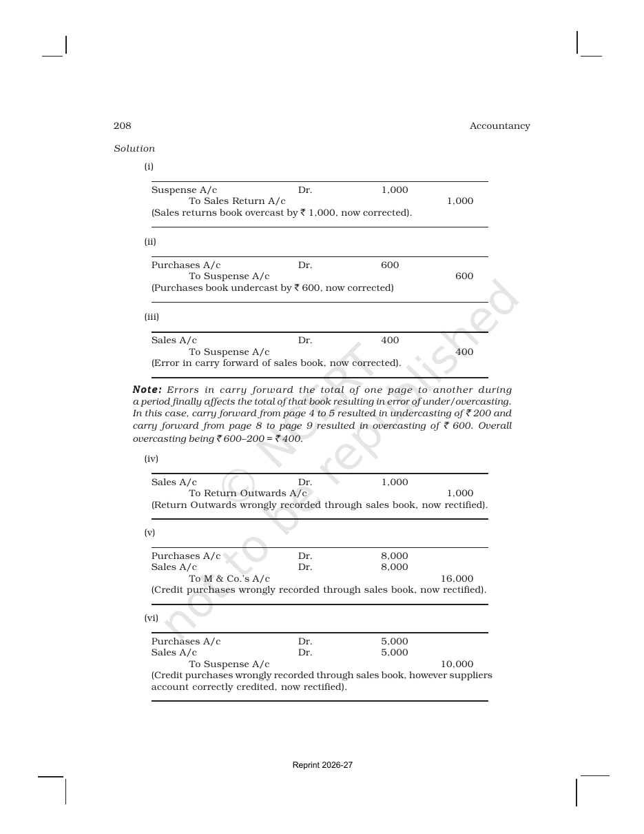 Page 29 of Trial Balance and Rectification of Errors
