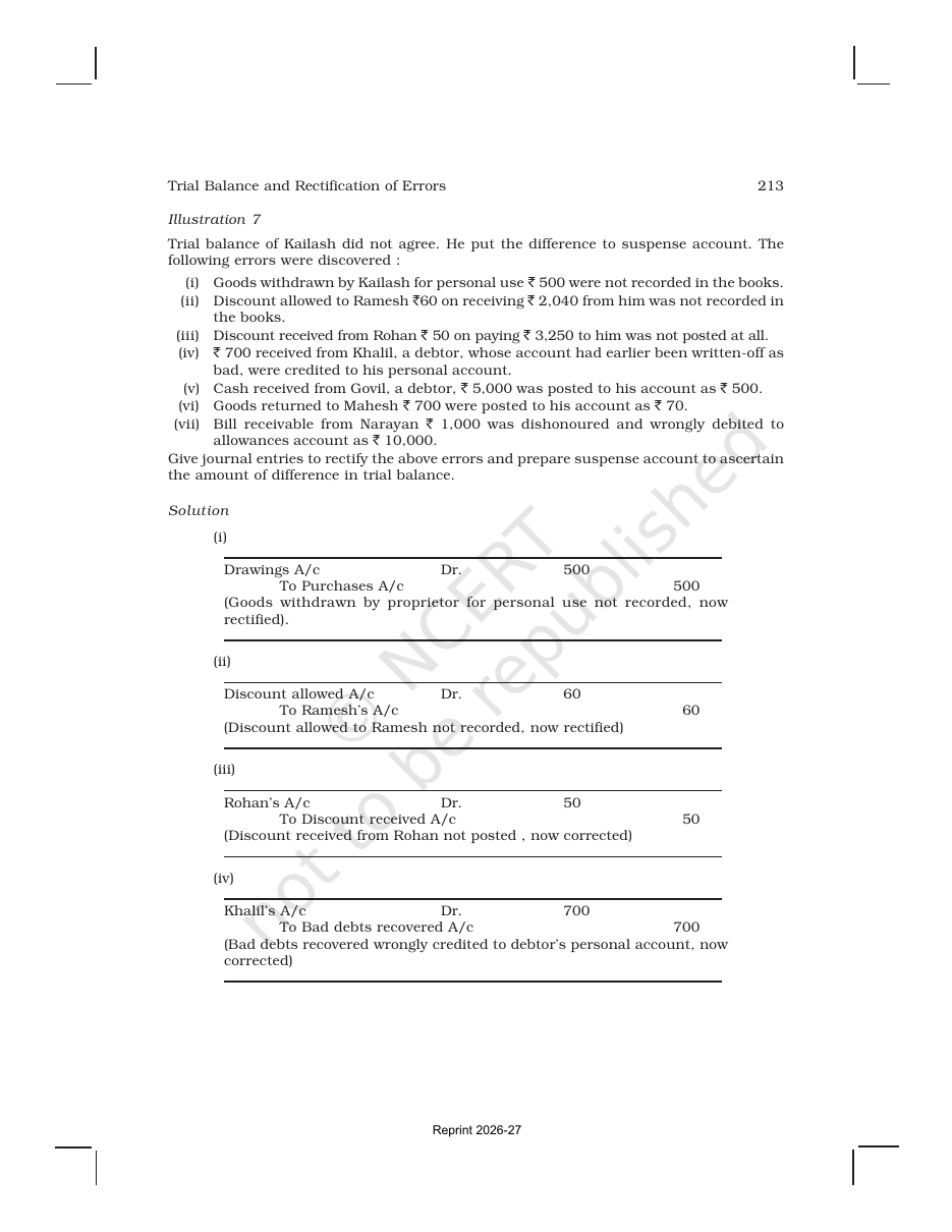 Page 34 of Trial Balance and Rectification of Errors