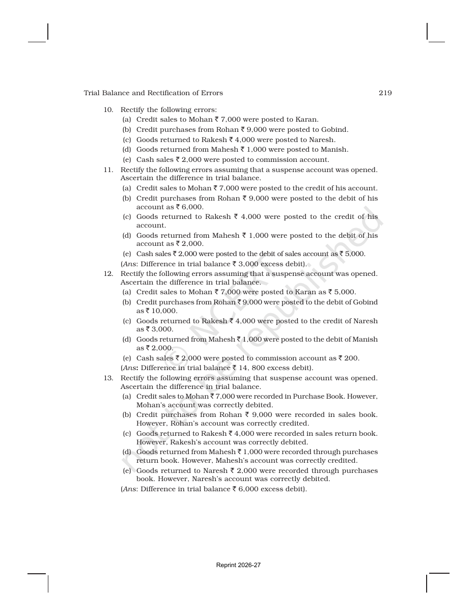Page 40 of Trial Balance and Rectification of Errors