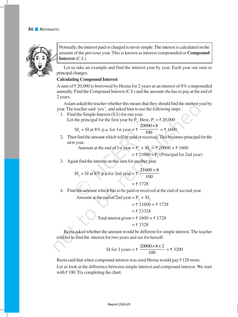 Page 8 of Comparing Quantities