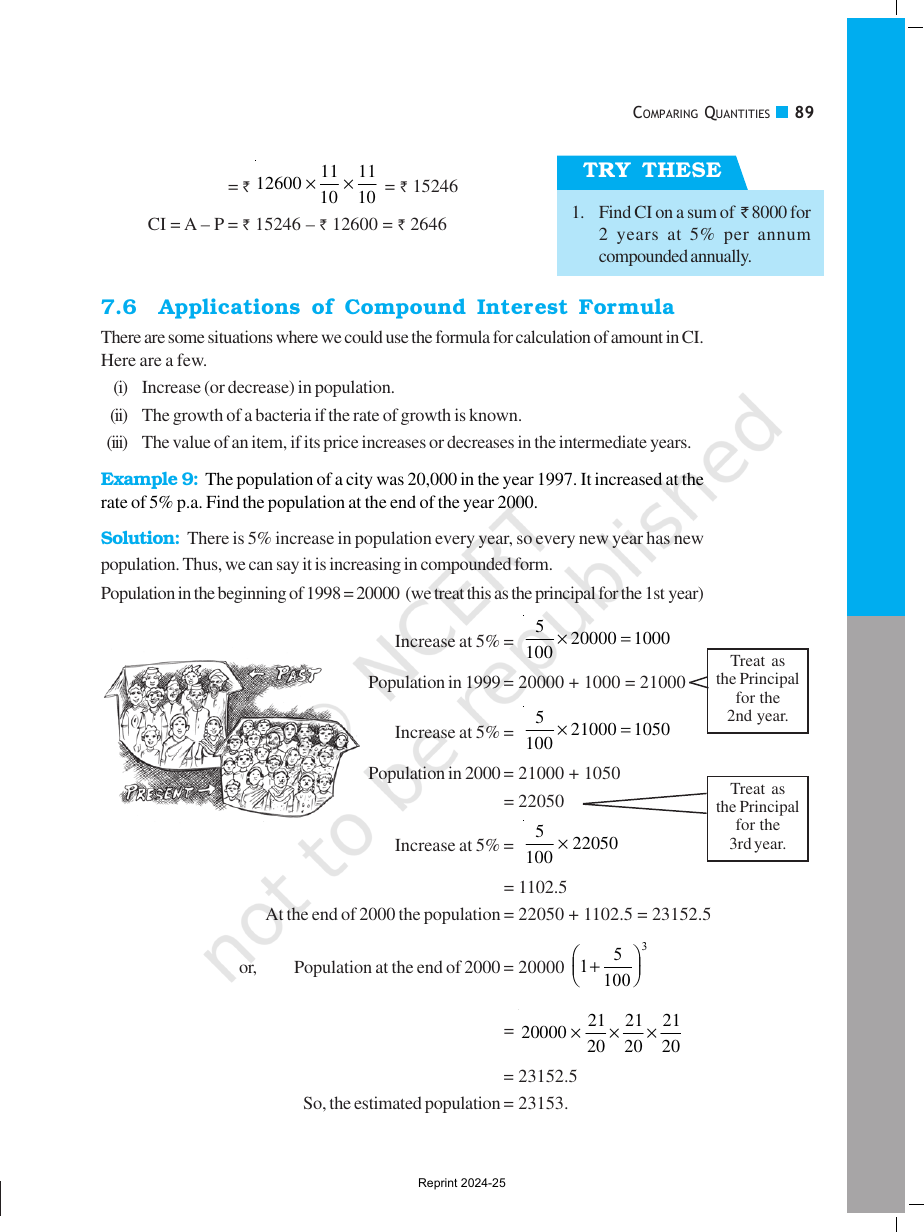 Page 11 of Comparing Quantities