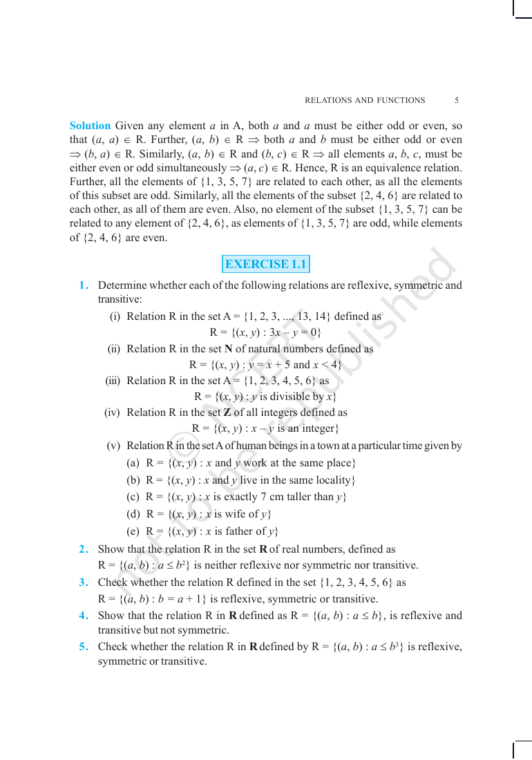 Page 5 of Relations and Functions