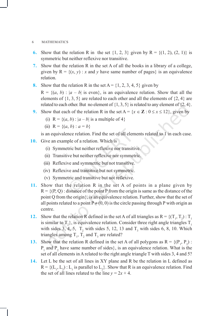 Page 6 of Relations and Functions