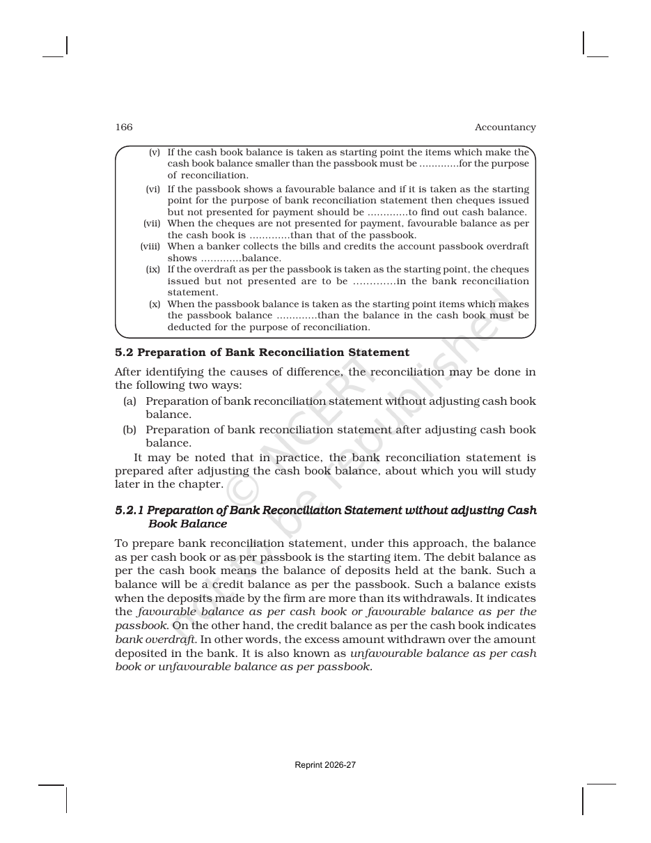 Page 7 of Bank Reconciliation Statement
