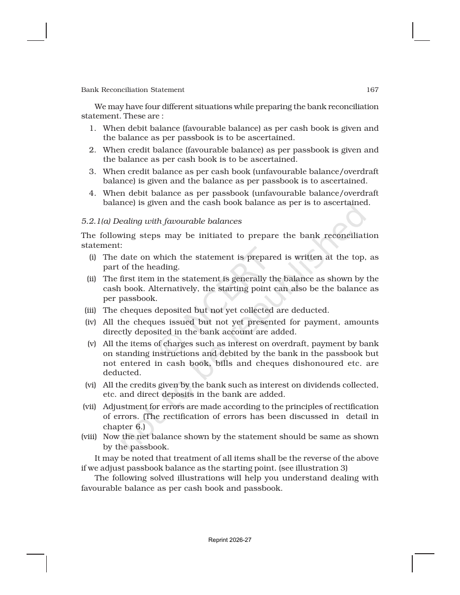 Page 8 of Bank Reconciliation Statement