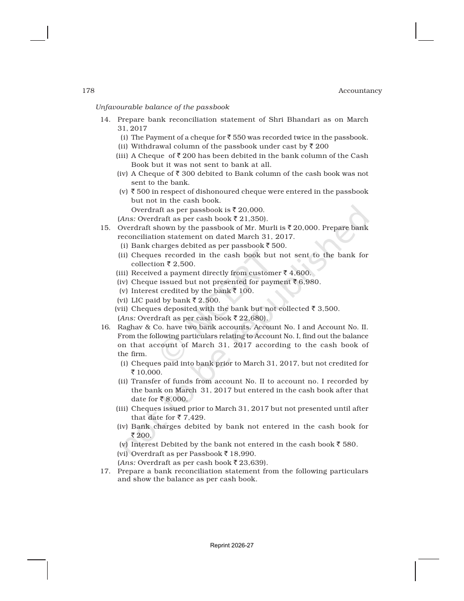 Page 19 of Bank Reconciliation Statement