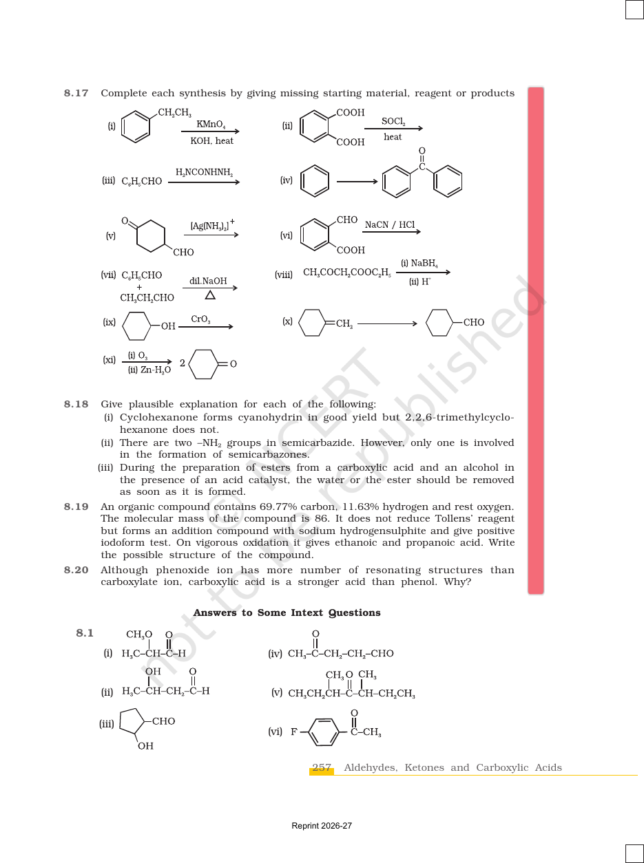 Page 31 of Aldehydes, Ketones and Carboxylic Acids