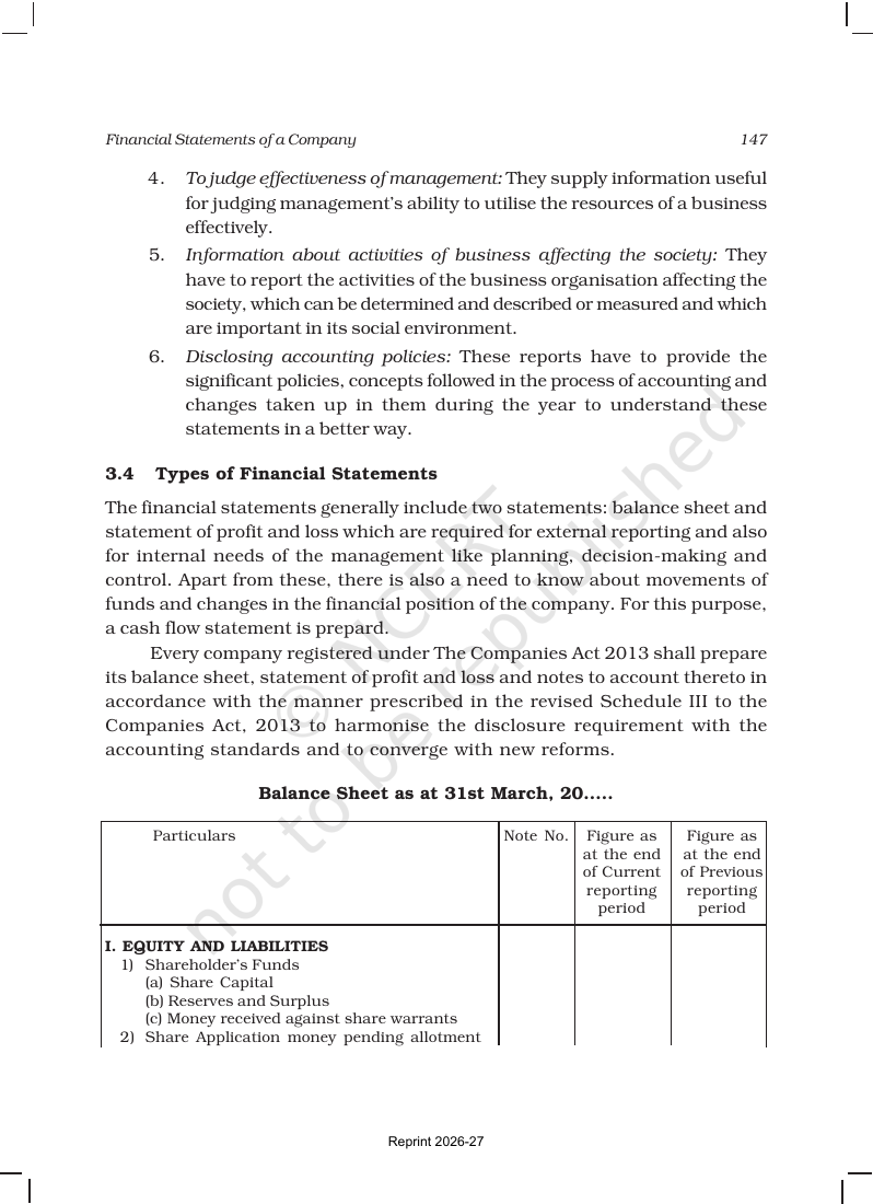 Page 4 of Financial Statements of a Company