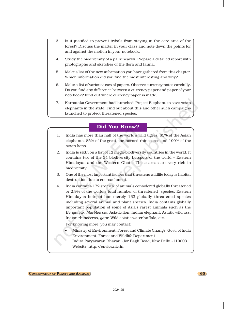 Page 13 of Conservation of Plants and Animals