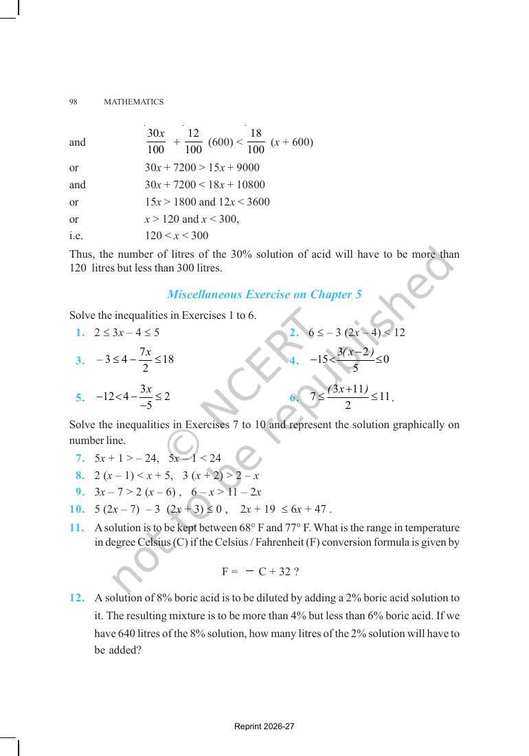 Page 10 of Linear Inequalities